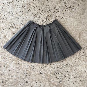 Gray Pleated Skirt